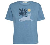 GreenBomb - Women's Panther Leaves Nova T-Shirt - T-Shirt, Gr. M, blau (GlacierBlue)