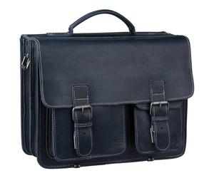 Greenburry Aktentasche Buffalo 1128 Mappe XXL Dark Navy Herren