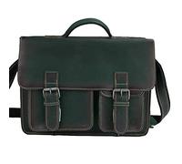 Greenburry Buffalo Aktentasche Leder 39 cm dark green