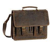 Greenburry Aktentasche Vintage Aktenmappe Sattelbraun Herren
