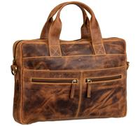 Greenburry Aktentasche Vintage Businessmappe Small Sattelbraun Herren