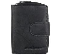 Greenburry Basic Geldbörse RFID Leder 9 cm black (1883-20) schwarz