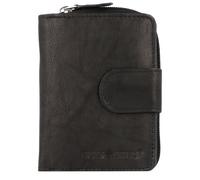 Greenburry Basic Geldbörse RFID Leder 9 cm schwarz