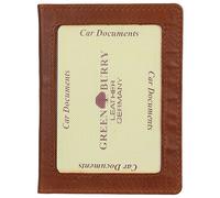 Greenburry Basic Leder Ausweismappe Dokumentenmappe Kartenetui 1848, Farbe:Cognac