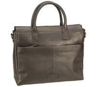 Greenburry Fiorentina Aktentasche Leder 34 cm Laptopfach schwarz
