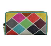 Greenburry Candy Shop Bunte Damen Leder Reißverschluss Geldbörse Portmonee Geldbeutel Portemonnaie 874-99-ZZ