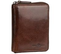 Greenburry Geldbörse Newport RFID-Schutz Leder 13 cm Braun