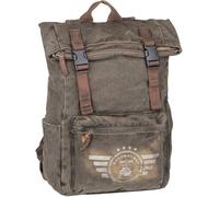 Greenburry Rucksack Canvas 36x41cm "Aviator" Explorer No.1 khaki - 5891-30
