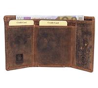 Greenburry Vintage 1793-25 Leder Portemonnaie mit Münzfach in braun