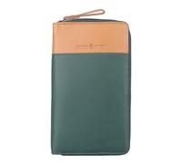 Greenburry Geldbörse Duett RV-Long Wallet RFID Bottlegreen/Tan dunkelgrün