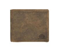 GreenBurry Geldbörse Leder 12x10cm mit Ausweisetui "Vintage" antikbraun