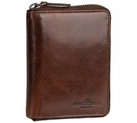 Greenburry Geldbörse Newport RFID-Schutz Leder 13 cm Braun