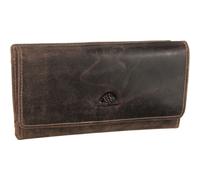 Greenburry Geldbörse Vintage Damenbörse Groß Sattelbraun Braun Damen