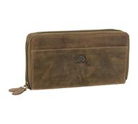 Greenburry Geldbörse Vintage Leder Sattelbraun Damen