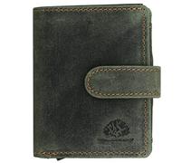 Greenburry Vintage Original Geldbörse RFID Leder 8 cm green-orange (1686-30) gruen