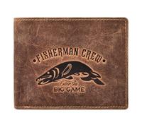 Greenburry Karpfen Geldbörse Leder 12.5 cm braun