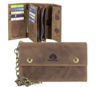 Greenburry Kettenbörse Leder Geldbörse Portemonnaie Bikerbörse Truckerbörse - 1823-25