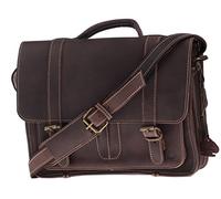 Greenburry Leder Aktentasche Bürotasche braun - Echt Leder