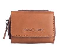 Greenburry Leder Geldbörse Fiorentina RV Miniwallet RFID Tan braun