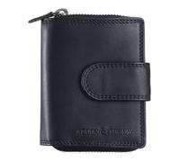 Greenburry Leder Geldbörse Fiorentina RV Wallet RFID Black schwarz