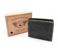 Greenburry Leder Geldbörse olive Vintage Animal Collection Hirsch 1705-stag-30