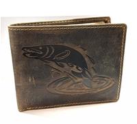 Greenburry Leder Geldbörse Vintage Hecht Motiv 1705-Hecht
