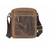 GreenBurry Leder Schultertasche M - Travel VI Vintage 1554-25