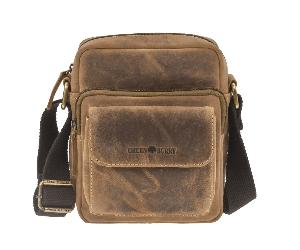GreenBurry Leder Schultertasche Reise "Vintage" - VE5 1542-25