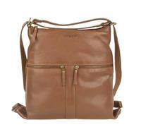Greenburry Leder Umhängetasche Rucksacktasche Damen Colombiana nougat braun 34x37cm
