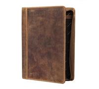 Greenburry Leder Vintage A4-Konferenzmappe mit Verschließbarer Schreibmappe l DINA4-Vertretermappe 34x25x3cm