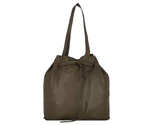 Greenburry Nappa Beuteltasche Leder 37 cm grün