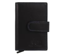 Greenburry Nappa Kreditkartenetui RFID Schutz Leder 7 cm schwarz