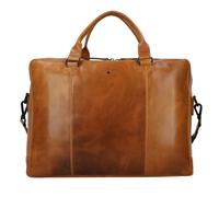 Greenburry Newport Aktentasche Leder 43 cm Laptopfach braun