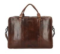 Greenburry Newport Aktentasche Leder 43 cm Laptopfach braun