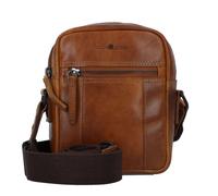 Greenburry Newport Mini Bag Umhängetasche Leder 18 cm braun