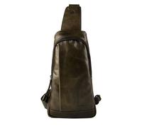 Greenburry Newport Umhängetasche Leder 33 cm grün