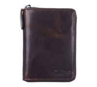 Greenburry Newport Geldbörse RFID Schutz Leder 13 cm braun