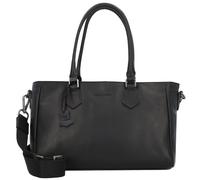 Greenburry Pure Black Handtasche Leder 33 cm schwarz