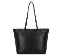 Greenburry Pure Black Shopper Tasche Leder 35 cm Laptopfach schwarz