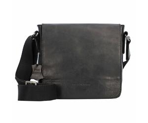Greenburry Pure Black Umhängetasche Leder 20 cm schwarz