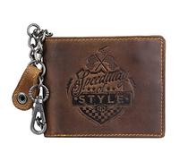 Greenburry Geldbörse Racing Collection Dallas RFID Leder 12,5 cm Braun (0839-25) Herren