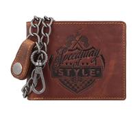 Greenburry Racing Collection Daytona Geldbörse RFID Leder 12 cm braun (0843-25) braun