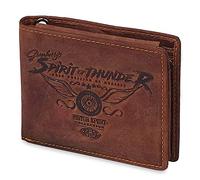 Greenburry Scheintasche Racing Collection Phoenix 0845 RFID Leder 12 cm Braun