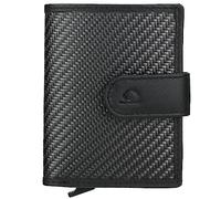 Greenburry Kreditkartenetui Card-Slider 1137-20 – RFID Schutz, Leder Carbon Nappa, Schwarz