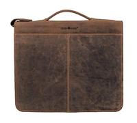 GreenBurry Schreibmappe 34 x 29 x 8 cm Rind-Leder RingBuch-Mappe Aktenmappe 1720