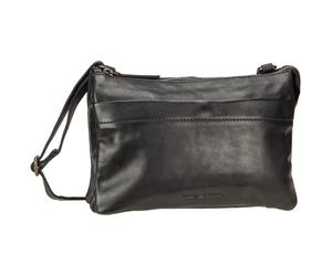 Greenburry Schultertasche Colombiana Rv 3 Zip Medium Black