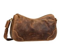Greenburry Schultertasche Vintage Umhängetasche Sattelbraun Damen