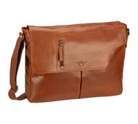 Greenburry Schultertasche Waxy Vintage A4 Messenger Tobacco Nut