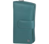 Green Burry Damengeldbörse 970 XL Damengeldbörse Damen Geldbörse Portemonaie Leder Groß, Green Burry Farbe:türkis
