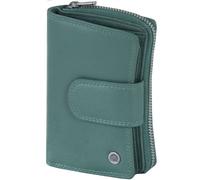 Greenburry Spongy Geldbörse Leder 8,5 cm petrol